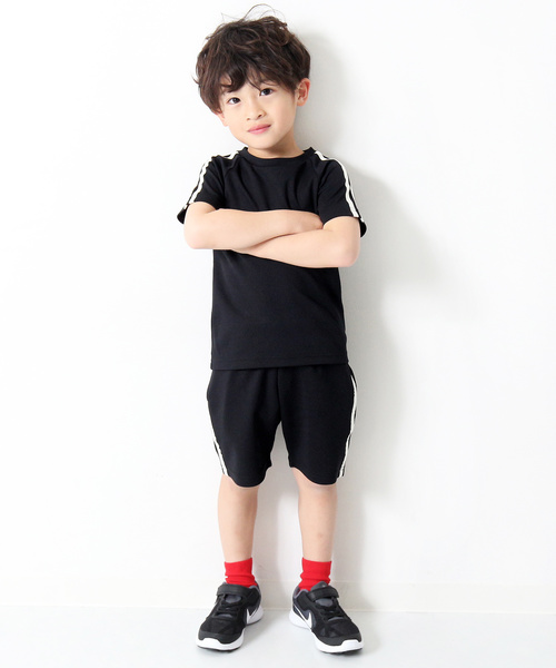 devirock（デビロック）の「ライン入りハーフパンツ 吸汗速乾 スポーツミックス（その他パンツ・キッズ・ブラック/ネイビー/ブルー/レッド/イエロー・110cm/100cm/120cm/130cm/140cm/150cm/160cm）」の6枚目の写真