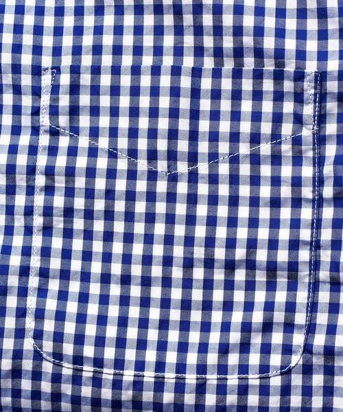 SHIPS JET BLUE（シップスジェットブルー）の「SHIPS JET BLUE: COOLMAX チェック&ストライプ レギュラーカラー七分袖シャツ◇（シャツ/ブラウス・メンズ・ブラック/ダークグレー/ブルー/ネイビー/ブルー系その他・SMALL/X-SMALL/LARGE/MEDIUM）」の16枚目の写真