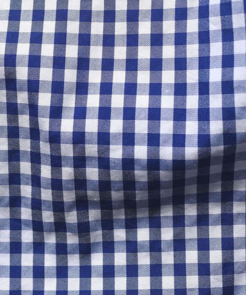 SHIPS JET BLUE（シップスジェットブルー）の「SHIPS JET BLUE: COOLMAX チェック&ストライプ レギュラーカラー七分袖シャツ◇（シャツ/ブラウス・メンズ・ブラック/ダークグレー/ブルー/ネイビー/ブルー系その他・SMALL/X-SMALL/LARGE/MEDIUM）」の18枚目の写真