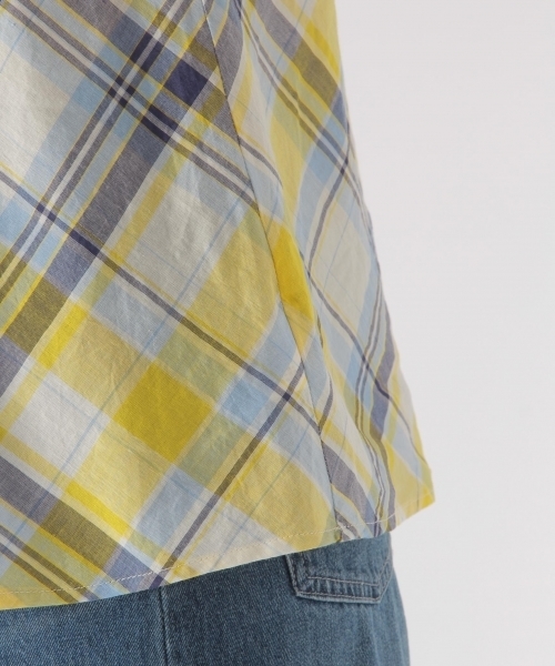 BAYFLOW（ベイフロー）の「BAYFLOW／チェックノースリーブブラウス 18SS（シャツ/ブラウス・レディース・ピンク/イエロー・MEDIUM/SMALL）」の7枚目の写真