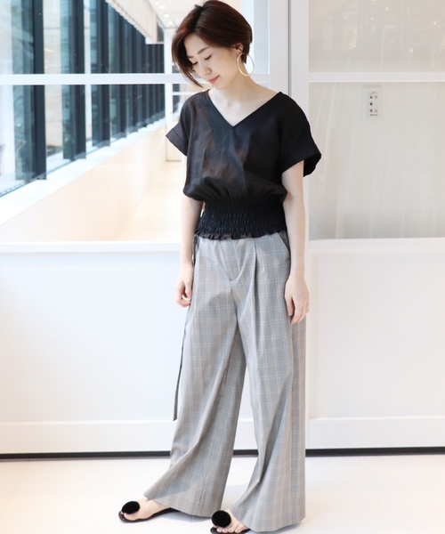 JOURNAL STANDARD(ジャーナルスタンダード)の「《WEB限定》JS+e40リネンブラウス◆(シャツ/ブラウス・レディース・ホワイト/ブラック/パープル/オレンジ系その他・FREE)」の6枚目の写真