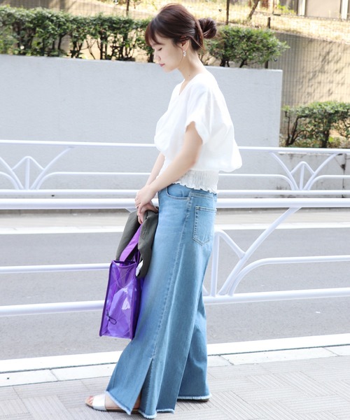 JOURNAL STANDARD(ジャーナルスタンダード)の「《WEB限定》JS+e40リネンブラウス◆(シャツ/ブラウス・レディース・ホワイト/ブラック/パープル/オレンジ系その他・FREE)」の10枚目の写真