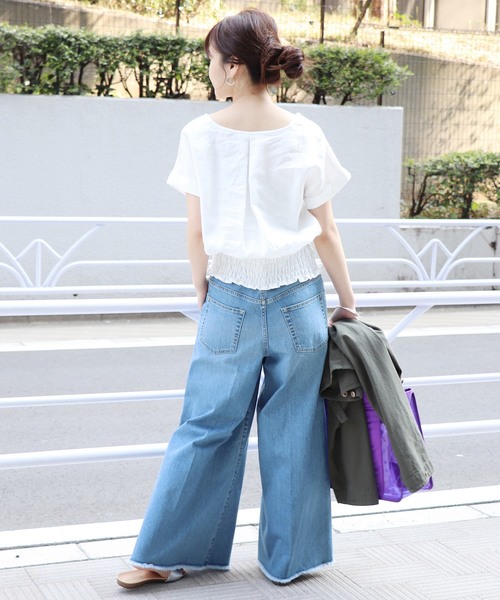 JOURNAL STANDARD(ジャーナルスタンダード)の「《WEB限定》JS+e40リネンブラウス◆(シャツ/ブラウス・レディース・ホワイト/ブラック/パープル/オレンジ系その他・FREE)」の11枚目の写真