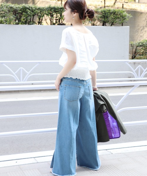 JOURNAL STANDARD(ジャーナルスタンダード)の「《WEB限定》JS+e40リネンブラウス◆(シャツ/ブラウス・レディース・ホワイト/ブラック/パープル/オレンジ系その他・FREE)」の12枚目の写真