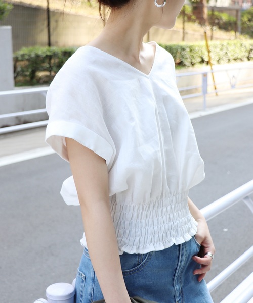 JOURNAL STANDARD(ジャーナルスタンダード)の「《WEB限定》JS+e40リネンブラウス◆(シャツ/ブラウス・レディース・ホワイト/ブラック/パープル/オレンジ系その他・FREE)」の14枚目の写真