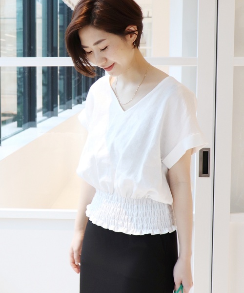 JOURNAL STANDARD(ジャーナルスタンダード)の「《WEB限定》JS+e40リネンブラウス◆(シャツ/ブラウス・レディース・ホワイト/ブラック/パープル/オレンジ系その他・FREE)」の17枚目の写真