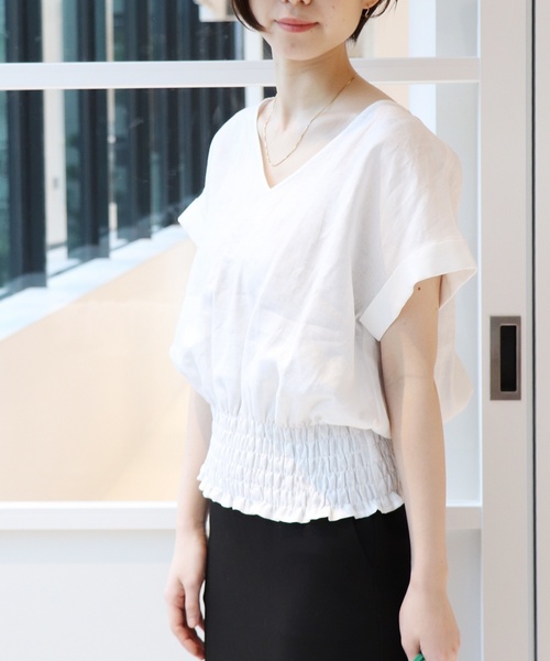 JOURNAL STANDARD(ジャーナルスタンダード)の「《WEB限定》JS+e40リネンブラウス◆(シャツ/ブラウス・レディース・ホワイト/ブラック/パープル/オレンジ系その他・FREE)」の19枚目の写真