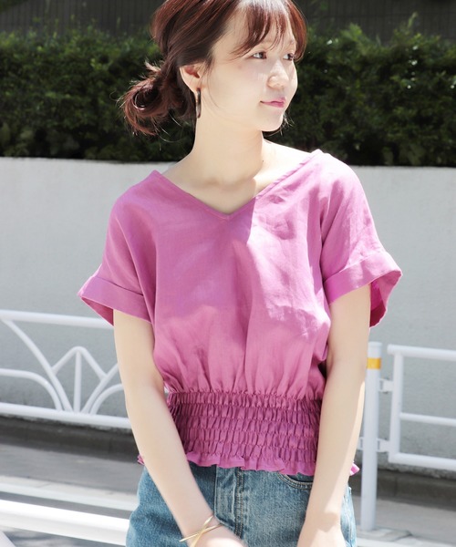 JOURNAL STANDARD(ジャーナルスタンダード)の「《WEB限定》JS+e40リネンブラウス◆(シャツ/ブラウス・レディース・ホワイト/ブラック/パープル/オレンジ系その他・FREE)」の22枚目の写真