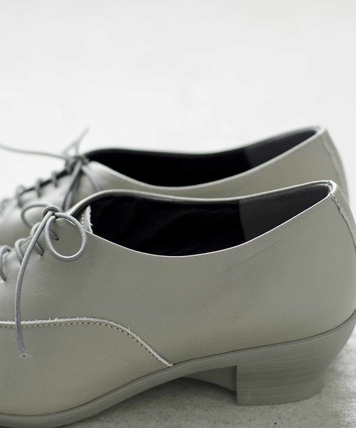 chausser(ショセ)の「「TRAVELSHOESbychausser」レザーレースアップウエッジソールシューズ(レインシューズ・レディース・ブラック/グレー・37/38/39/36/40)」の9枚目の写真