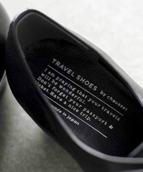 chausser(ショセ)の「「TRAVELSHOESbychausser」レザーレースアップウエッジソールシューズ(レインシューズ・レディース・ブラック/グレー・37/38/39/36/40)」の11枚目の写真
