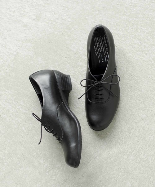 chausser(ショセ)の「「TRAVELSHOESbychausser」レザーレースアップウエッジソールシューズ(レインシューズ・レディース・ブラック/グレー・37/38/39/36/40)」の13枚目の写真