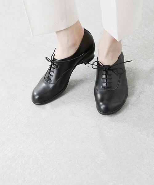 chausser(ショセ)の「「TRAVELSHOESbychausser」レザーレースアップウエッジソールシューズ(レインシューズ・レディース・ブラック/グレー・37/38/39/36/40)」の16枚目の写真