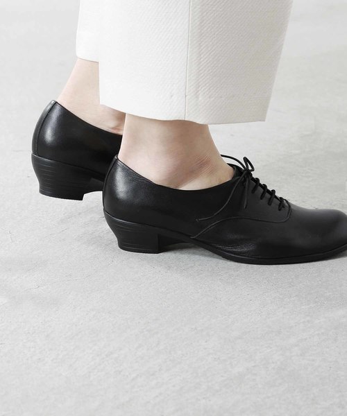 chausser(ショセ)の「「TRAVELSHOESbychausser」レザーレースアップウエッジソールシューズ(レインシューズ・レディース・ブラック/グレー・37/38/39/36/40)」の17枚目の写真