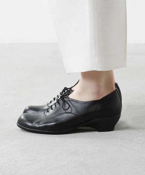 chausser(ショセ)の「「TRAVELSHOESbychausser」レザーレースアップウエッジソールシューズ(レインシューズ・レディース・ブラック/グレー・37/38/39/36/40)」の20枚目の写真