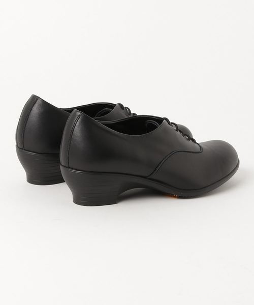 chausser(ショセ)の「「TRAVELSHOESbychausser」レザーレースアップウエッジソールシューズ(レインシューズ・レディース・ブラック/グレー・37/38/39/36/40)」の3枚目の写真