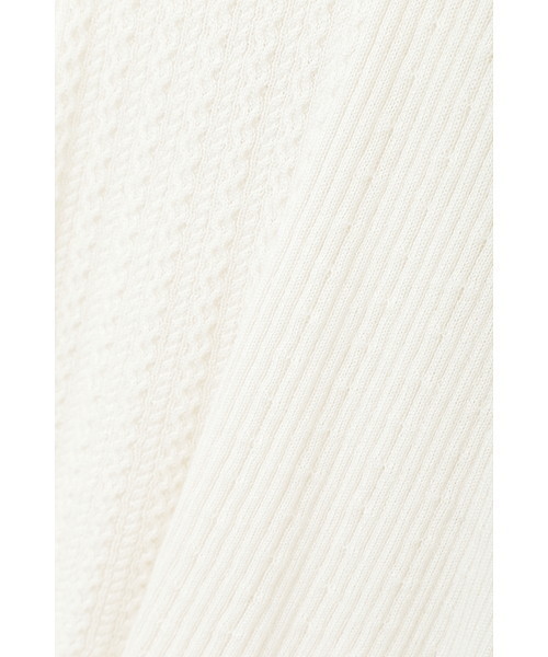 JILL STUART（ジルスチュアート）の「ベルリブニット（ニット/セーター・レディース・ホワイト/パープル/ブルー/ネイビー・FREE）」の15枚目の写真