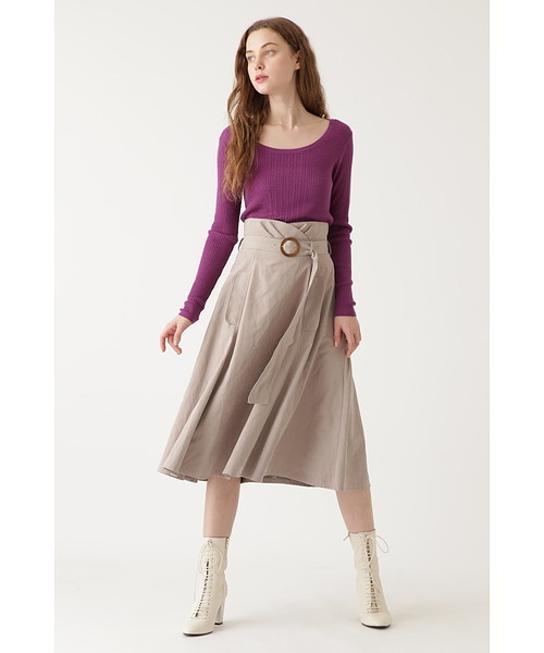 JILL STUART（ジルスチュアート）の「ベルリブニット（ニット/セーター・レディース・ホワイト/パープル/ブルー/ネイビー・FREE）」の16枚目の写真