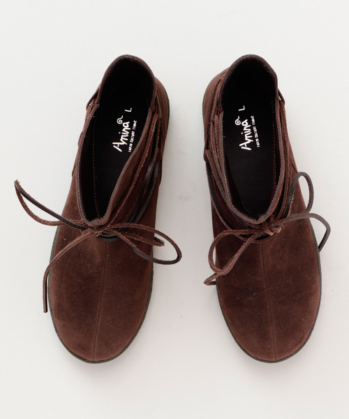 チャイハネ（チャイハネ）の「【チャイハネ】シンプルショートブーツ（ブーツ・レディース・ブラウン/レッド/グリーン/ネイビー/キャメル・MEDIUM/LARGE）」の9枚目の写真