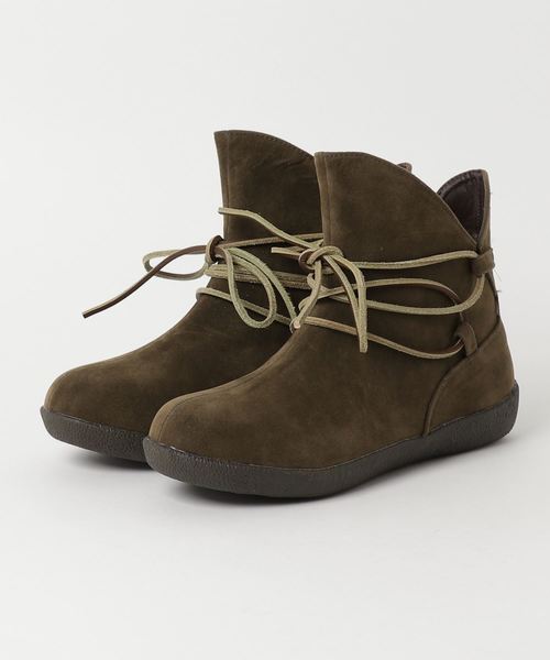 チャイハネ（チャイハネ）の「【チャイハネ】シンプルショートブーツ（ブーツ・レディース・ブラウン/レッド/グリーン/ネイビー/キャメル・MEDIUM/LARGE）」の12枚目の写真