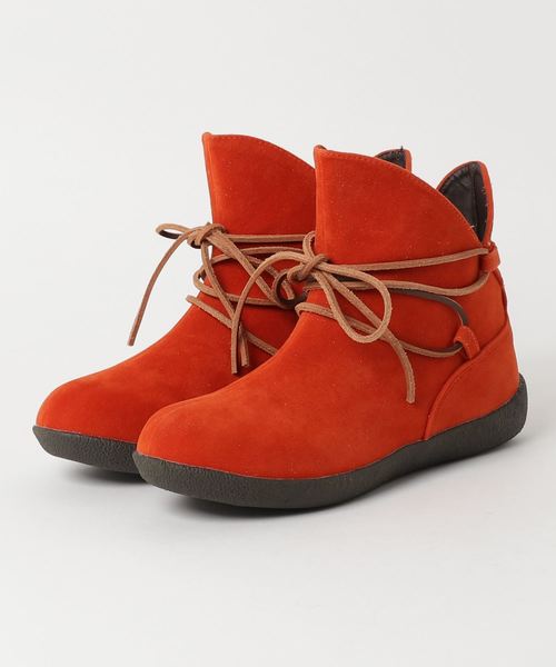 チャイハネ（チャイハネ）の「【チャイハネ】シンプルショートブーツ（ブーツ・レディース・ブラウン/レッド/グリーン/ネイビー/キャメル・MEDIUM/LARGE）」の5枚目の写真