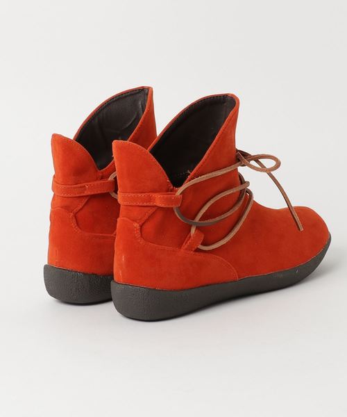 チャイハネ（チャイハネ）の「【チャイハネ】シンプルショートブーツ（ブーツ・レディース・ブラウン/レッド/グリーン/ネイビー/キャメル・MEDIUM/LARGE）」の6枚目の写真