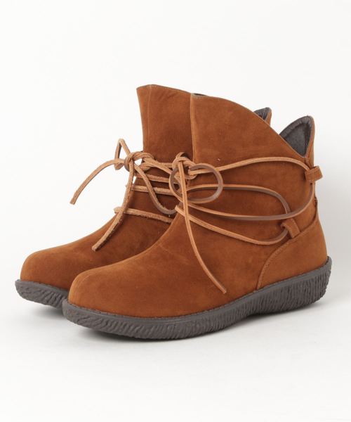 チャイハネ（チャイハネ）の「【チャイハネ】シンプルショートブーツ（ブーツ・レディース・ブラウン/レッド/グリーン/ネイビー/キャメル・MEDIUM/LARGE）」の16枚目の写真