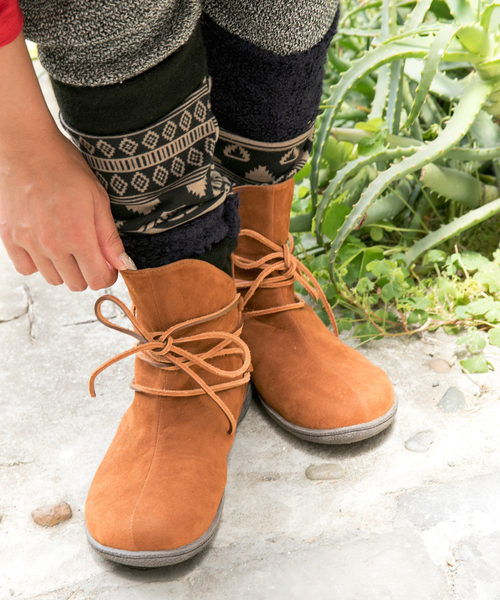 チャイハネ（チャイハネ）の「【チャイハネ】シンプルショートブーツ（ブーツ・レディース・ブラウン/レッド/グリーン/ネイビー/キャメル・MEDIUM/LARGE）」の15枚目の写真