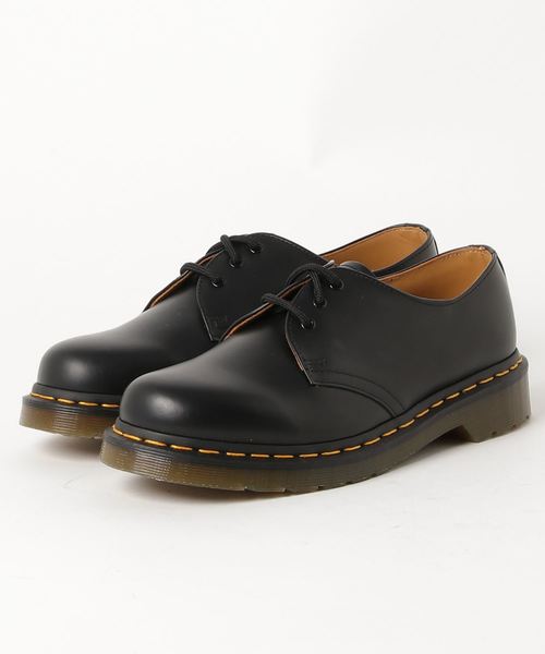 Dr. Martens(ドクターマーチン)の「Dr.Martens / ドクターマーチン 1461 3EYE GIBSON SHOE BLACK SMOOTH スリーアイレット ギブソンシューズ(ドレスシューズ・メンズ・ブラック・UK7/UK8/UK9)」の4枚目の写真