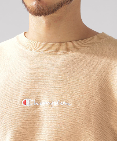 Champion（チャンピオン）の「【Champion(チャンピオン)】リバースウィーブクルーネックスウェットシャツ（スウェット・メンズ・ベージュ/オリーブ/サックスブルー/ピンク・MEDIUM/LARGE）」の10枚目の写真