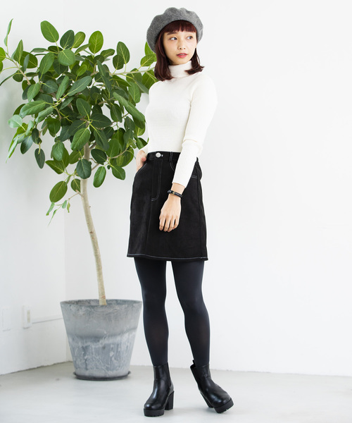 WEGO（ウィゴー）の「WEGO/シンプルタイトミニスカート（スカート・レディース・ブラック/その他1・FREE）」の5枚目の写真