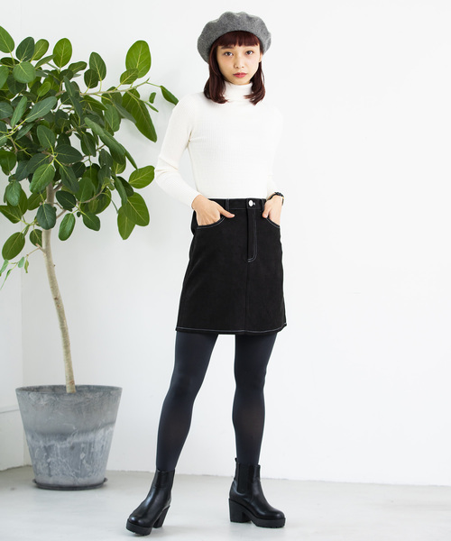 WEGO（ウィゴー）の「WEGO/シンプルタイトミニスカート（スカート・レディース・ブラック/その他1・FREE）」の6枚目の写真