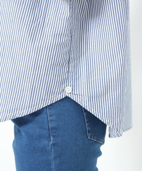 GLOBAL WORK（グローバルワーク）の「【GLOBALWORK】カシュクールシャツ長袖/529133（シャツ/ブラウス・レディース・ホワイト/ネイビー/ブルー・SMALL/MEDIUM/LARGE）」の10枚目の写真