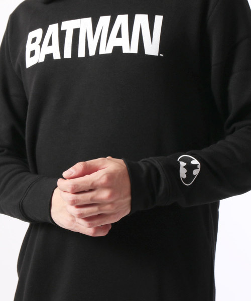 SHISKY(シスキー)の「BATMAN パイル起毛 ロゴパーカー(パーカー・メンズ・チャコール/杢グレー/ブラック・M/L)」の9枚目の写真