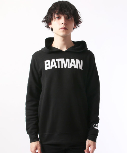 SHISKY(シスキー)の「BATMAN パイル起毛 ロゴパーカー(パーカー・メンズ・チャコール/杢グレー/ブラック・M/L)」の6枚目の写真
