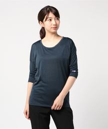【Champion/チャンピオン】レディース C VAPOR アクティブスタイル 4/5スリーブ【8分袖】Tシャツ