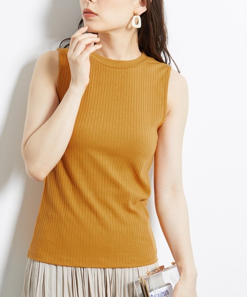 ROPE' PICNIC（ロペピクニック）の「プチハイテレコトップス（Tシャツ/カットソー・レディース・ブラック/ダークブラウン/オフホワイト/オレンジ/ブラック系その他・40/38/36）」の5枚目の写真