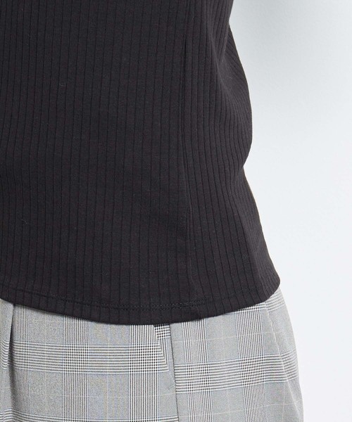 ROPE' PICNIC（ロペピクニック）の「プチハイテレコトップス（Tシャツ/カットソー・レディース・ブラック/ダークブラウン/オフホワイト/オレンジ/ブラック系その他・40/38/36）」の15枚目の写真