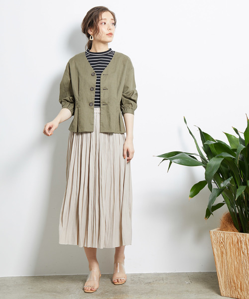 ROPE' PICNIC（ロペピクニック）の「プチハイテレコトップス（Tシャツ/カットソー・レディース・ブラック/ダークブラウン/オフホワイト/オレンジ/ブラック系その他・40/38/36）」の17枚目の写真