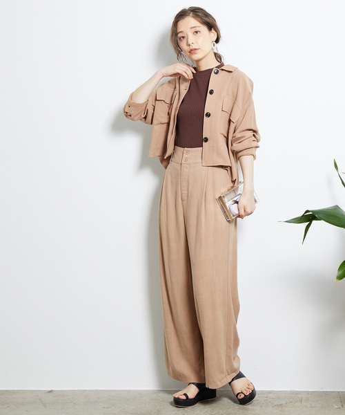 ROPE' PICNIC（ロペピクニック）の「プチハイテレコトップス（Tシャツ/カットソー・レディース・ブラック/ダークブラウン/オフホワイト/オレンジ/ブラック系その他・40/38/36）」の18枚目の写真