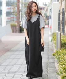 Girly Doll | キャミサロペット キャミワンピース オールインワン ロング丈(ワンピース)