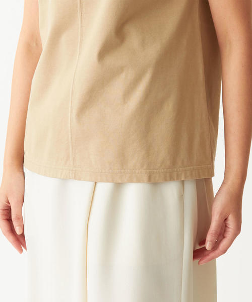 EMMEL REFINES（エメルリファインズ）の「SMF 配色ステッチ クルーネックプルオーバー（タンクトップ・レディース・ホワイト/ベージュ/ネイビー・FREE）」の18枚目の写真