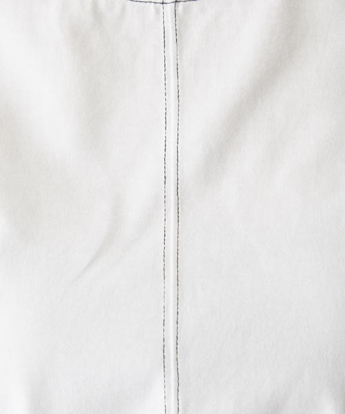 EMMEL REFINES（エメルリファインズ）の「SMF 配色ステッチ クルーネックプルオーバー（タンクトップ・レディース・ホワイト/ベージュ/ネイビー・FREE）」の10枚目の写真