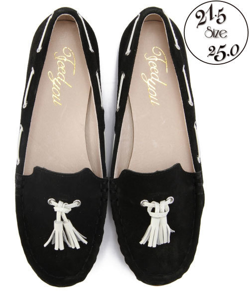 ODETTE E ODILE（オデットエオディール）の「フィージュ/F タッセルモカ SLP10#ж ◆（その他シューズ・レディース・ホワイト/ブラック/オレンジ/ネイビー・36/37/38/35）」の3枚目の写真