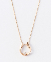 <ラストワン>【K10】バテイダイヤモンドネックレス/ホースシュー/馬蹄