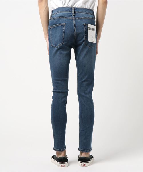 WEGO（ウィゴー）の「WEGO/ストレッチデニムスーパースキニーパンツ（デニムパンツ・メンズ・ライトインディゴブルー/ブルー系その他2・MEDIUM/LARGE）」の12枚目の写真