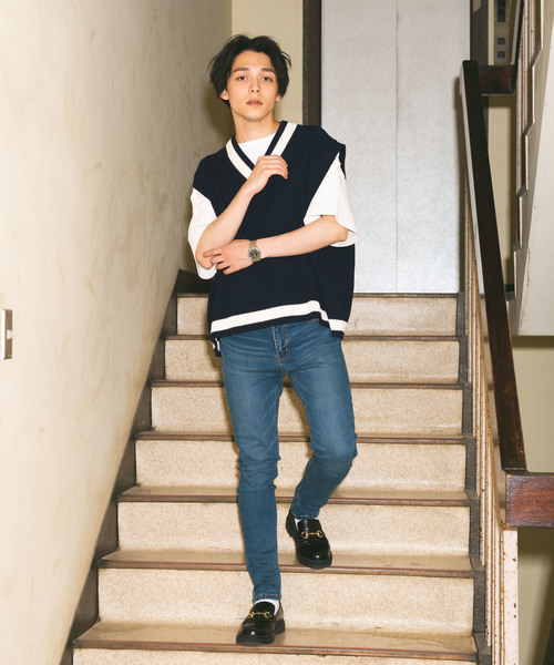 WEGO（ウィゴー）の「WEGO/ストレッチデニムスーパースキニーパンツ（デニムパンツ・メンズ・ライトインディゴブルー/ブルー系その他2・MEDIUM/LARGE）」の8枚目の写真