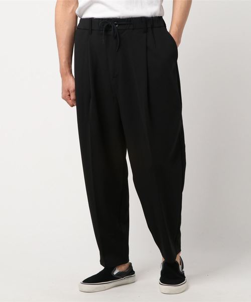 A.S.M（エーエスエム）の「梨地 ジャージ ストレッチ イージー ワイドパンツ（その他パンツ・メンズ・ネイビー/ベージュ/ブラック・48/50/52）」の9枚目の写真