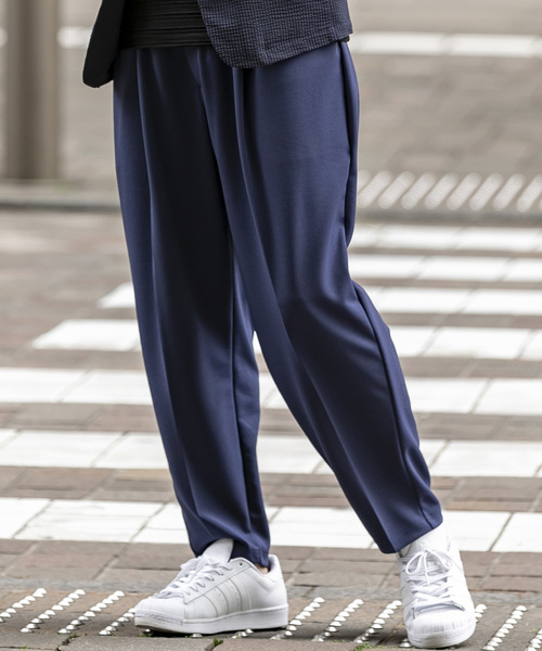 A.S.M（エーエスエム）の「梨地 ジャージ ストレッチ イージー ワイドパンツ（その他パンツ・メンズ・ネイビー/ベージュ/ブラック・48/50/52）」の14枚目の写真