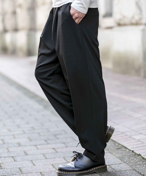 A.S.M（エーエスエム）の「梨地 ジャージ ストレッチ イージー ワイドパンツ（その他パンツ・メンズ・ネイビー/ベージュ/ブラック・48/50/52）」の17枚目の写真