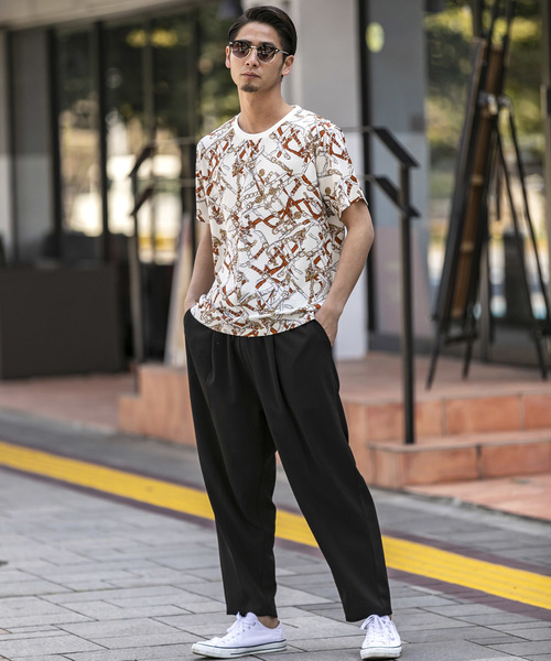 A.S.M（エーエスエム）の「梨地 ジャージ ストレッチ イージー ワイドパンツ（その他パンツ・メンズ・ネイビー/ベージュ/ブラック・48/50/52）」の21枚目の写真